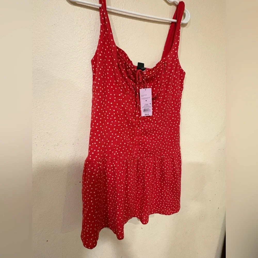 Wild Fable Starry Red Blouse - Picture 4 of 6